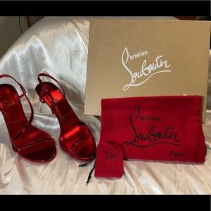 Christian Louboutin Rosalie 100 patent Psychic/Lining SZ 42
